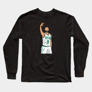 Derrick White 3 Point Celebration Long Sleeve T-Shirt